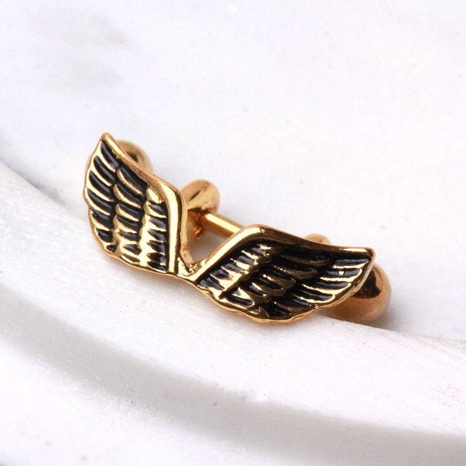 Gold Plated Angel Wing Cartilage Cuff - Image 1 of 4