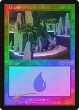 1x Island (332) - Foil LP, English MTG 7th Edition