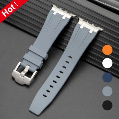 Soft Silicone Strap For Apple Watch Ultra 49MM Rubber Band for Iwatch 11 10 9876 - Image 1 of 4