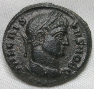 ROME Bronze AE3 Follis Caesar CRISPUS VOT V Constantine Siscia Croatia #A46 - Picture 1 of 2