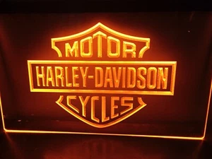 Harley Davidson L.E.D light. garage, bar, Man cave - Picture 1 of 1