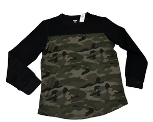 NWT OLD NAVY Long Sleeve Waffle Knit Thermal Shirt Size L (10-12) - Picture 1 of 2