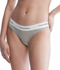 Calvin Klein Damen Modern Cotton Stretch Bikini Höschen Gr. Small Grau Meliert - Bild 1 von 2