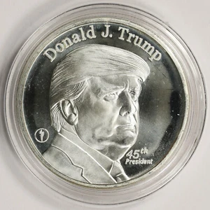 Donald J. Trump 45. Präsident 1 oz .999 Feinsilbermedaille - Bild 1 von 2
