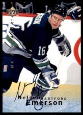 1995-96 Upper Deck Be a Player Autographs Nelson Emerson #S38 *Noles2148*