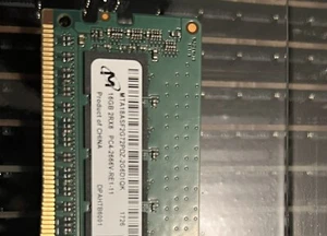 Micron 16GB ECC Reg. Server RAM 2Rx8 PC4-2666V DDR4 MTA18ASF2G72PDZ-2G6D1QK - Bild 1 von 2