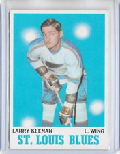 Larry Keenan St. Louis Blues 1970-71 Topps Rookie NM #104