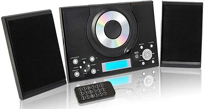 CD Player FM Radio USB Remote Control Clock & Alarm GTMC-101 MK2 Black - Image 1 of 4