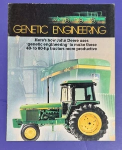 John Deere Brochure 40-80 HP Tractors Genetic Engineering 1981 Wisconsin Dealer - Picture 1 of 5