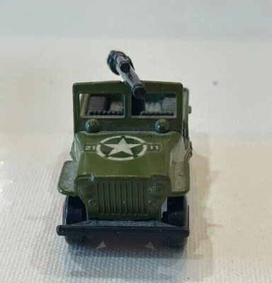 2045BK - Vintage 1976 Lesney Matchbox #38 Superfast Army Jeep! - Image 1 of 4