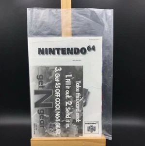 Folleto de instrucciones Nintendo 64 manual de sistema consola 1996 auténtico casi como nuevo - Imagen 1 de 12