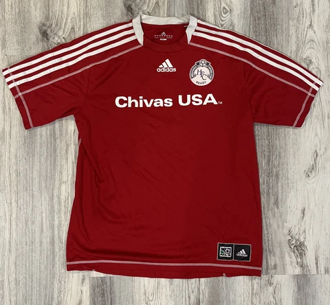 ADIDAS CHIVAS USA BOY'S SOCCER JERSEY SIZE MEDIUM 10/12 CLUB EMBLEM Cover