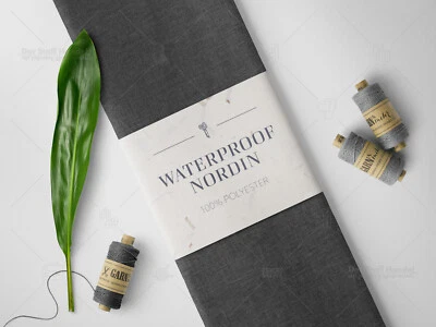 WATERPROOF Stoff PVC beschichtet wasserdicht meliert DUNKELGRAU EUR9,98/m - Bild 1 von 2