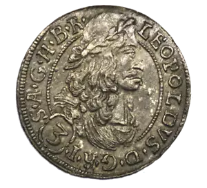 1693-Austria 3 Kreuzer-Leopold I  (AU 58-NGC) - Picture 1 of 4