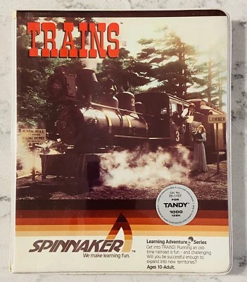 Trains Spinnaker Learning Adventure Series Tandy 1000 PC Game - Image 1 of 4