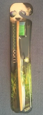 NIP WOOBAMBOO Eco-friendly Bamboo Biodegradable toothbrush Adult Soft New - Image 1 of 2