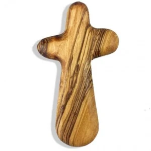 Olivewood Holding Cross, Large - Picture 1 of 2