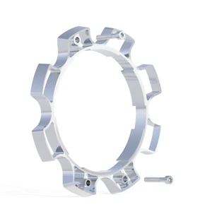 BMF WHEELS CENTER CAP SPACER - 8 LUG - CHROME - OEM - SET OF 4 - Picture 1 of 1