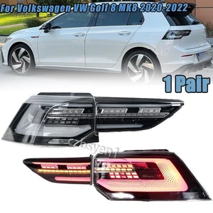 4pcs LED Taillight For Volkswagen VW Golf 8 MK8 2020-2022 Sequential Rear Lamp - Picture 1 of 11