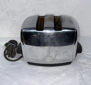 *AS-IS VTG Sunbeam T-20A Toaster 1950s Chrome Automatic Toaster Needs Repair MCM - Picture 1 of 9