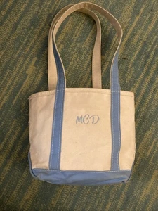 Vintage 1990’s L.L Bean Boat And Tote Bag Small Long Handle  - Picture 1 of 12