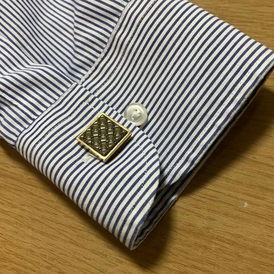 Cufflinks Burberry Plaid Moss Green Color - Image 1 of 4