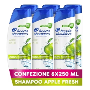 Head & Shoulders Apple Fresh Shampoo Antiforfora 250ml Formato Convenienza X6 - Foto 1 di 8