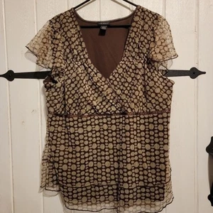 Lane Bryant Womens Blouse Short Sleeve Plus Size 26 - Picture 1 of 4