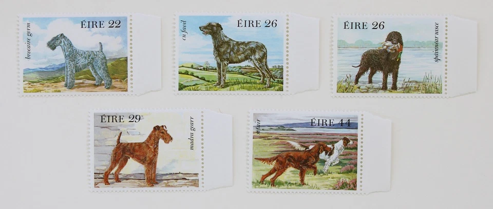 Irlanda Conjunto de 5 estampillas 1983 dibujos de perros Scott #563-7 MNH Eire Foto 1 de 1