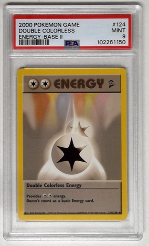 1x  V1551: 2000: Double Colorless Energy: 124/130: Base Set 2: PSA: 9: MINT: 102 - Image 1 of 1