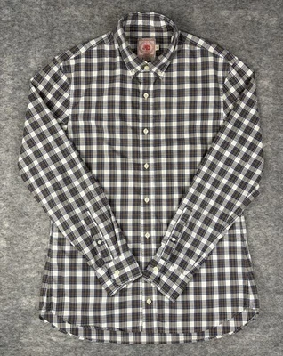 J. Press Trunk Club Shirt Mens L Blue Plaid Cotton Button Down Long Sleeve - Image 1 of 4
