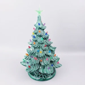 Vintage 18" Keramik Mowen Form Weihnachtsbaum 1978 - Bild 1 von 16