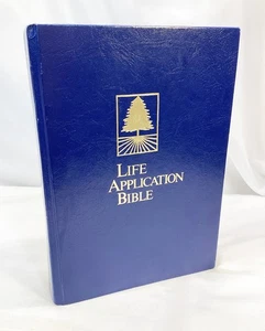 Life Application Bible Tyndale KJV Blue Leather Hardcover 1989 - Bild 1 von 7