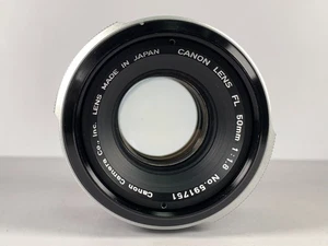 [Exc+4] Canon FL 50mm F/1.8  Standard MF Prime Lens Works Tested From JAPAN - Picture 1 of 8