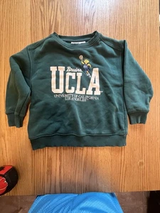 Kids Zara Size 8 Green UCLA Crew Pullover Sweatshirt - Picture 1 of 7