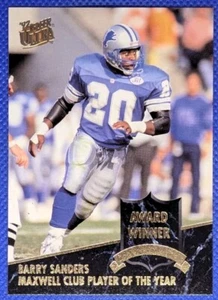 1992 Fleer Ultra BARRY SANDERS #8 Award Winner Detroit Lions - Picture 1 of 2