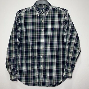 Ralph Lauren Herren Hemd einfarbig blau Langarm Button Down Large kariert - Bild 1 von 5