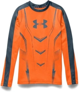 Under Armour Boy`s Lightweight ColdGear Armour Up Fitted Long Sleeve Shirt - Picture 1 of 6