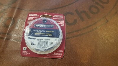 Línea de pesca trenzada verde musgo Spiderwire Stealth - 20 libras 125 yardas - ¡ENVÍO GRATUITO!! Foto 1 de 3