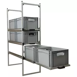 Wohnmobil Regal mit Auszug 800 mm Regalsystem Heckgaragenregal Wohnmobilgarage - Bild 1 von 5
