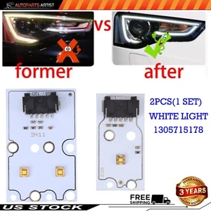 2X For Audi A5 S5 13-17 Xenon Headlight LED DRL Board Chip Daytime Running Light - Picture 1 of 17