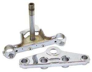 Chrome 41mm Fork Bracket Triple Tree For Harley Chopper Bobber Softail 36280 - Picture 1 of 1