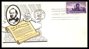 950-28 Utah 100 Years FDC, 1st Utah Phil Soc Cachet, UA, Open Flap, W/insert. - Picture 1 of 3