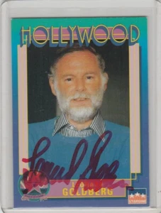 Tarjeta #161 Autógrafo Original Leonard Goldberg Paseo de la Fama de Hollywood 1991 Certificado de Autenticidad - Imagen 1 de 2