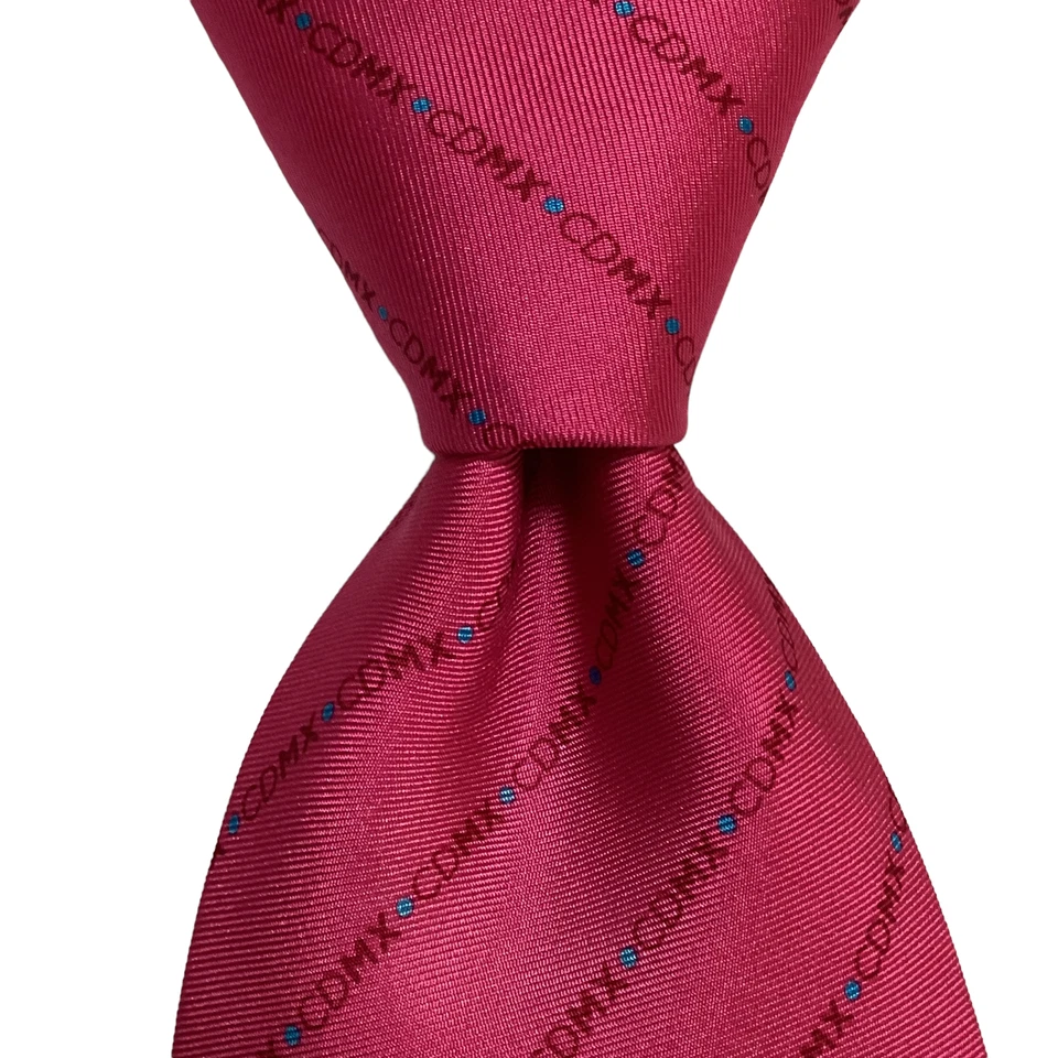 Corbata PINEDA COVALIN Para Hombre 100% Seda MÉXICO Lujo CDMX Rosa/Rojo/Azul NUEVA Rara Foto 1 de 3