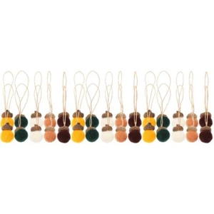 Set of 3 Christbaumschmuck Weihnachtsbaum Eicheldekoration Aus Filz - Bild 1 von 12