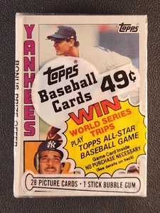 1984 Topps Sealed Cello Pack Don Mattingly Rookie RC on Front Rare - Picture 1 of 3