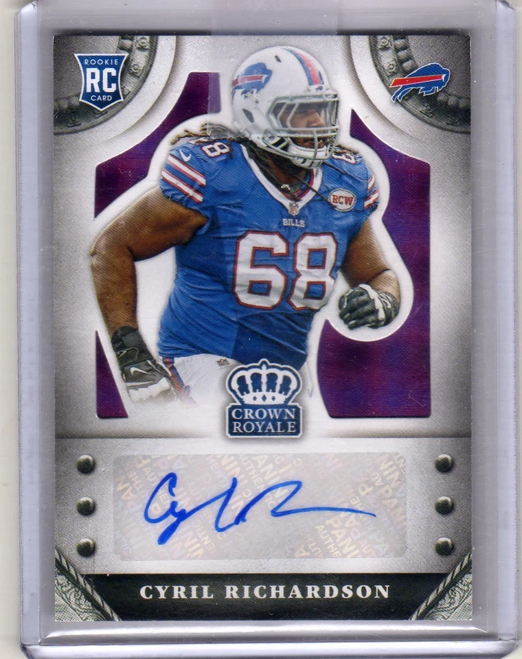 #3/10 (ONLY 10) 14 CROWN ROYALE PURPLE AUTO AUOTGRAPH CYRIL RICHARDSON RC  - Image 1 of 1