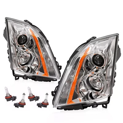 For Cadillac CTS CT-S 2008-2014 Headlight Headlamp Left+Right Halogen Type Light - Image 1 of 4