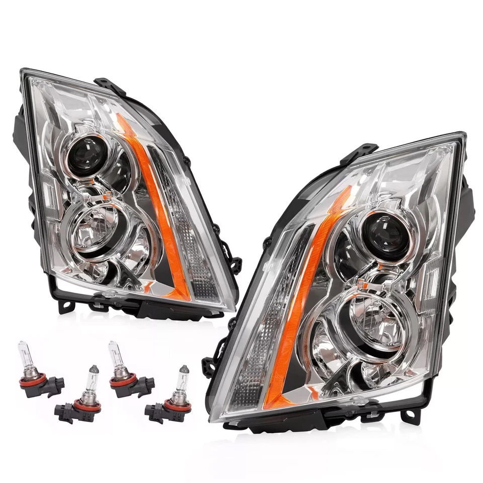 For Cadillac CTS CT-S 2008-2014 Headlight Headlamp Left+Right Halogen Type Light Foto 1 de 4